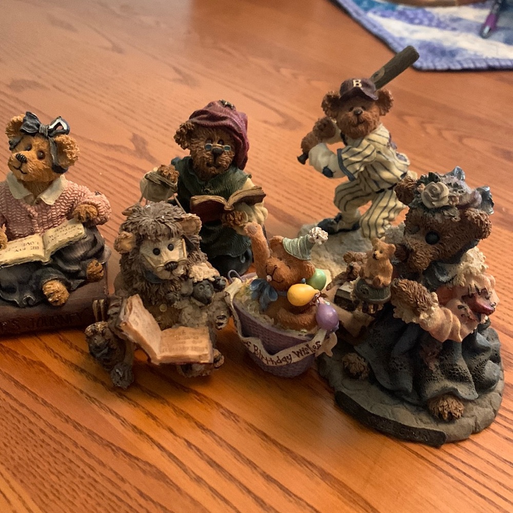 Boyds Bear Figure Collection 6 Bears Lot